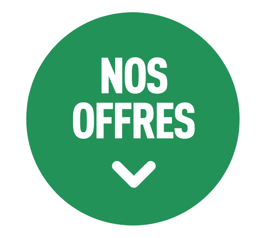 Button vert vers nos offres.
